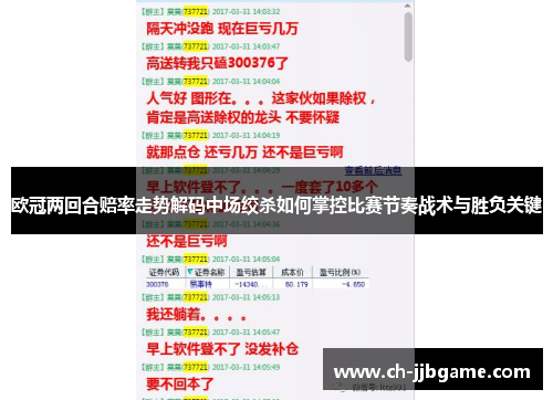 欧冠两回合赔率走势解码中场绞杀如何掌控比赛节奏战术与胜负关键 欧冠两回合赔率走势解码中场绞杀如何掌控比赛节奏战术与胜负关键